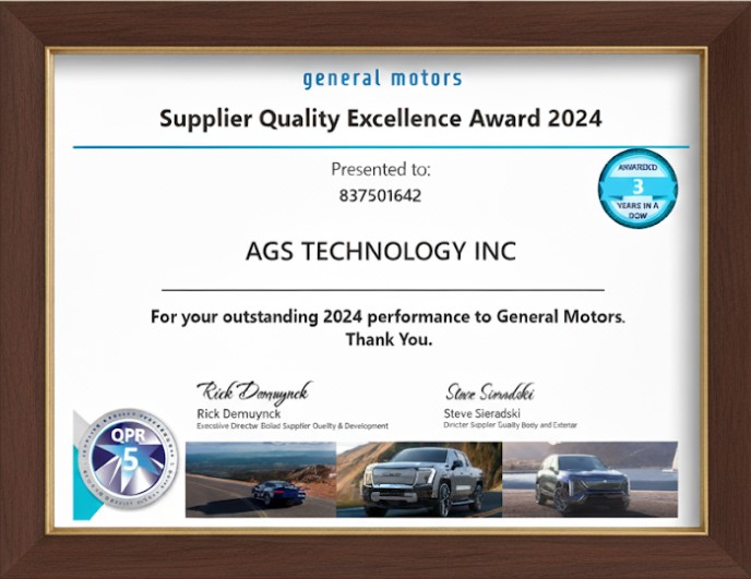 GM Award Framed 2024