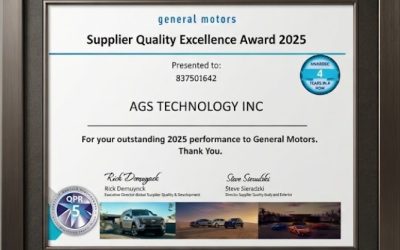 AGS Technology Recognized for a Sixth Time with Prestigious General Motors Supplier Excellence Award
